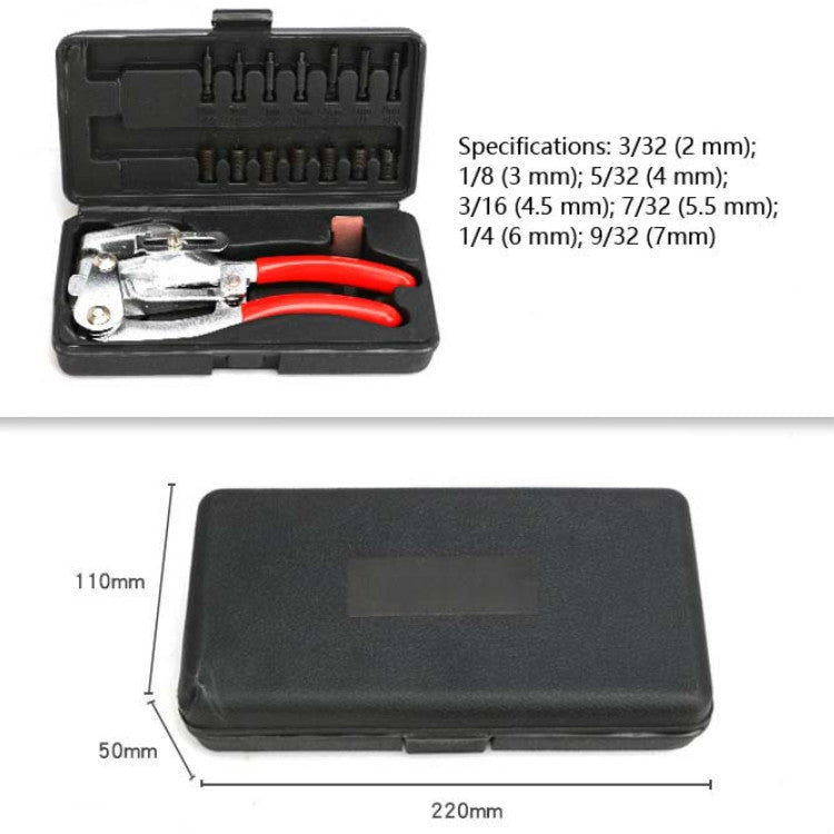 Set punzonatrici manuali 16 in 1 in acciaio inox