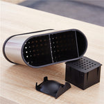 Cilindro scarico acciaio inox per stoviglie 23x11x19 cm