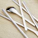 Set 2 cucchiai gelato e mescola caffè in acciaio inox