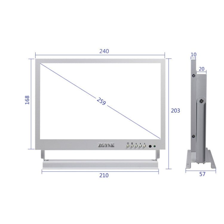 Schermo LCD 10 pollici per prelievo orecchio con display HD
