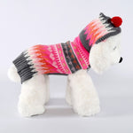 Maglione natalizio con cappuccio per animali domestici