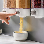 Contenitore a parete per cereali in ABS e PS, grande capacità