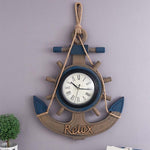 Orologio da parete in legno retrò 42,8x34,5 cm