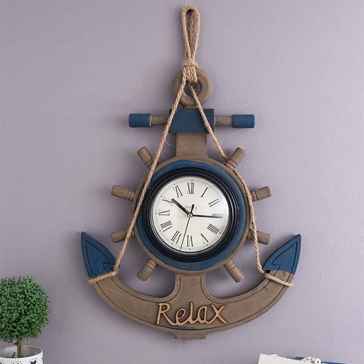 Orologio da parete in legno retrò 42,8x34,5 cm