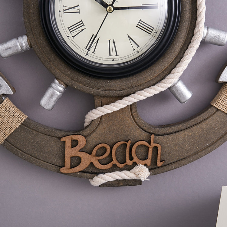 Orologio da parete in legno retrò 42,8x34,5 cm