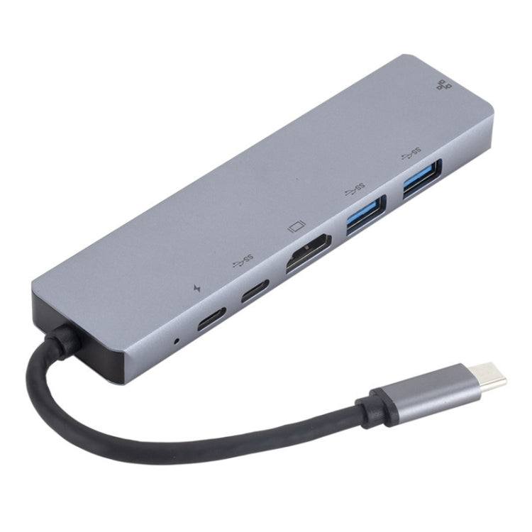 Docking station USB-C 6 in 1 con HDMI, RJ45 e USB 3.0