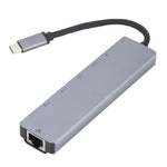 Docking station USB-C 6 in 1 con HDMI, RJ45 e USB 3.0