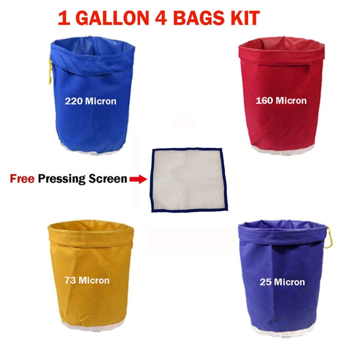 Set 4 sacchetti filtro poliestere per residui vegetali 1 gallone