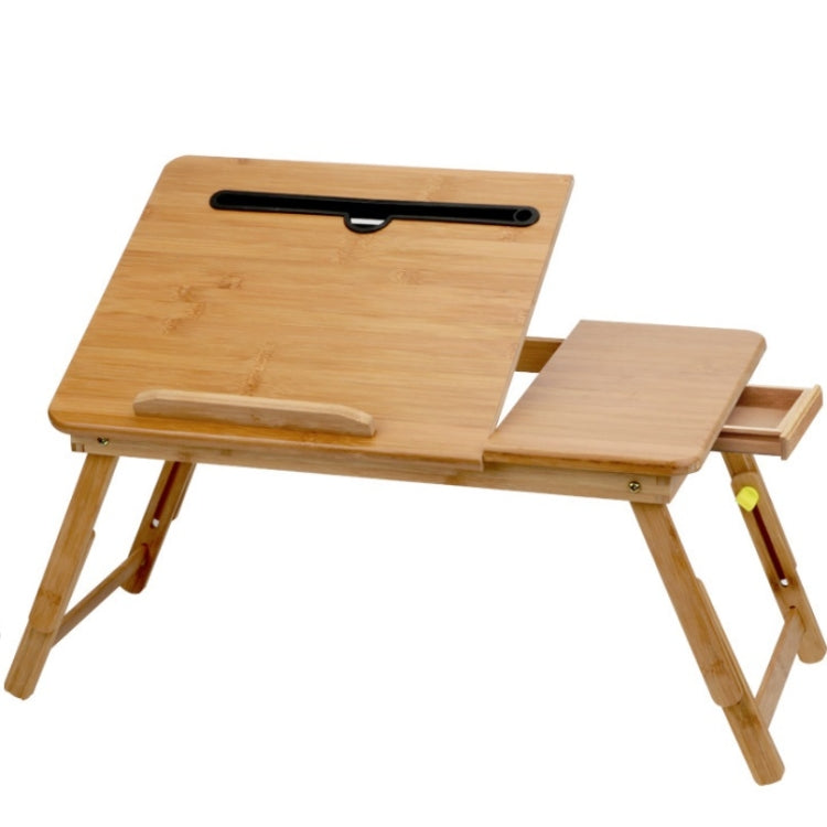 Scrivania pieghevole per laptop con cassetto e slot carte
