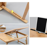 Scrivania pieghevole per laptop con cassetto e slot carte