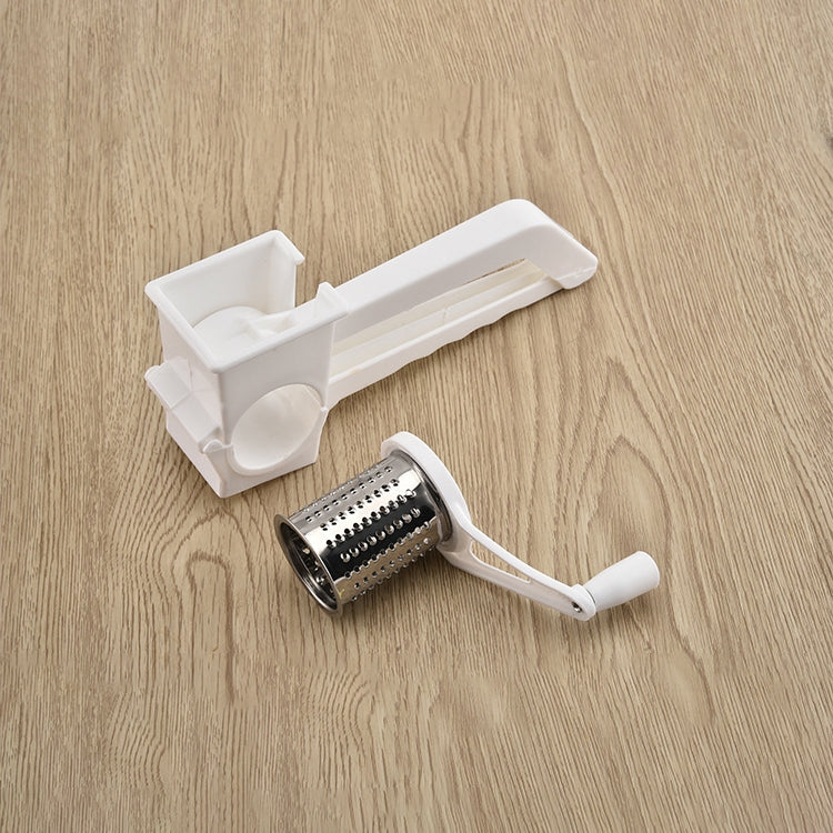 Grattugia rotativa a manovella in plastica e acciaio inox
