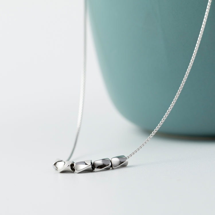 Collana piselli in argento sterling 925 con zirconi
