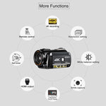 Videocamera digitale ORDRO AC3 4K con schermo IPS 3,1"