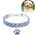 Collare per animali domestici con diamanti elastico S M L