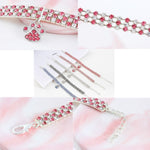 Collare per animali domestici con diamanti elastico S M L