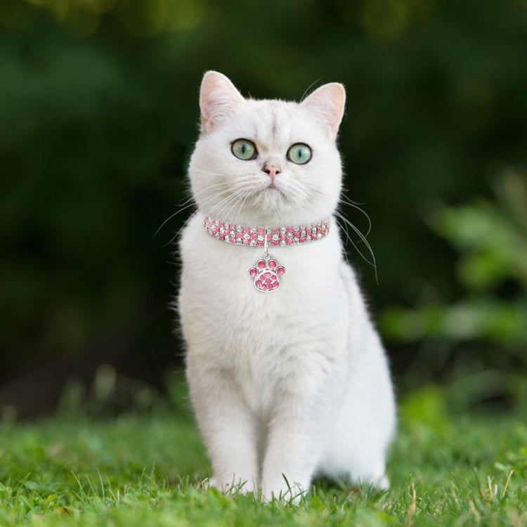 Collare per animali domestici con diamanti elastico S M L