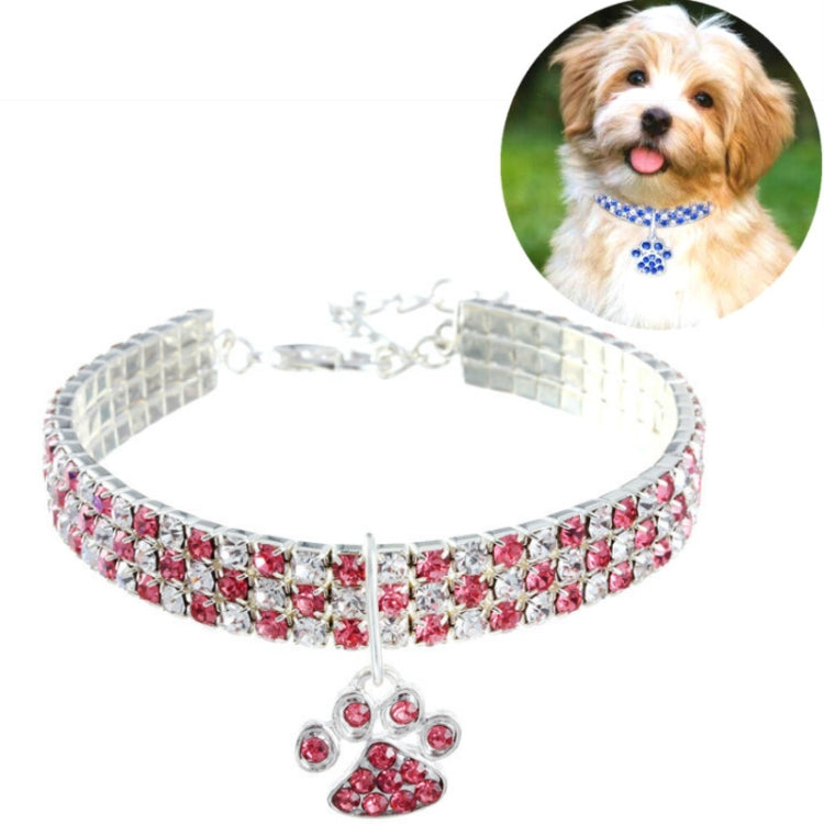 Collare per animali domestici con diamanti elastico S M L
