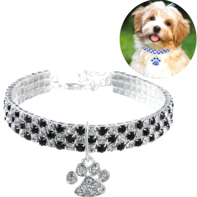 Collare per animali domestici con diamanti elastico S M L