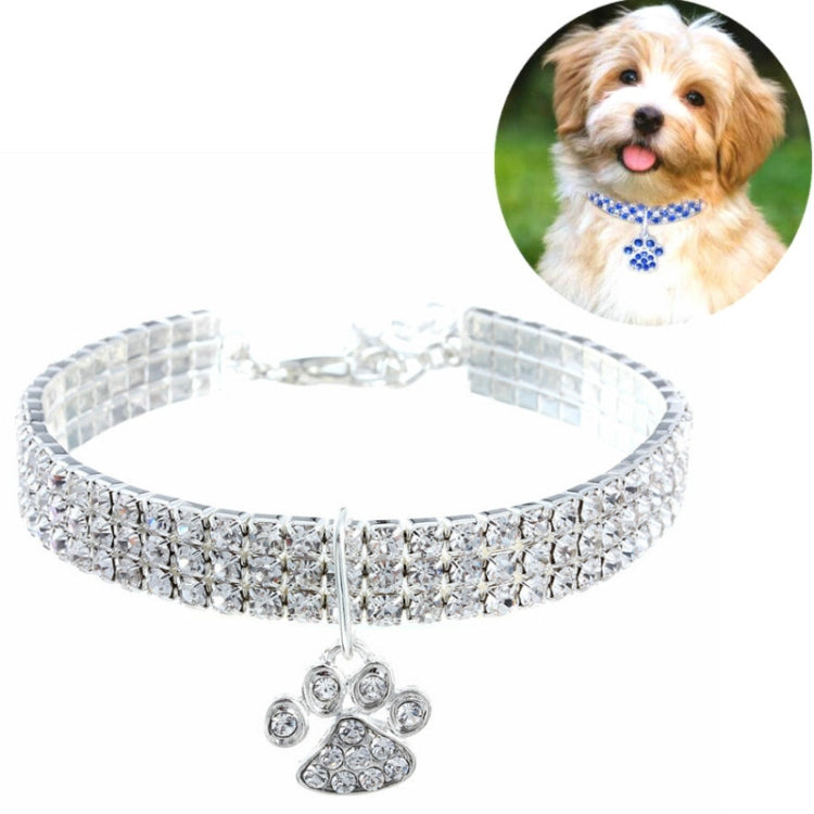 Collare per animali domestici con diamanti elastico S M L