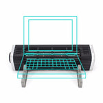 Staffa ventola USB per radiatore notebook 12-18 pollici