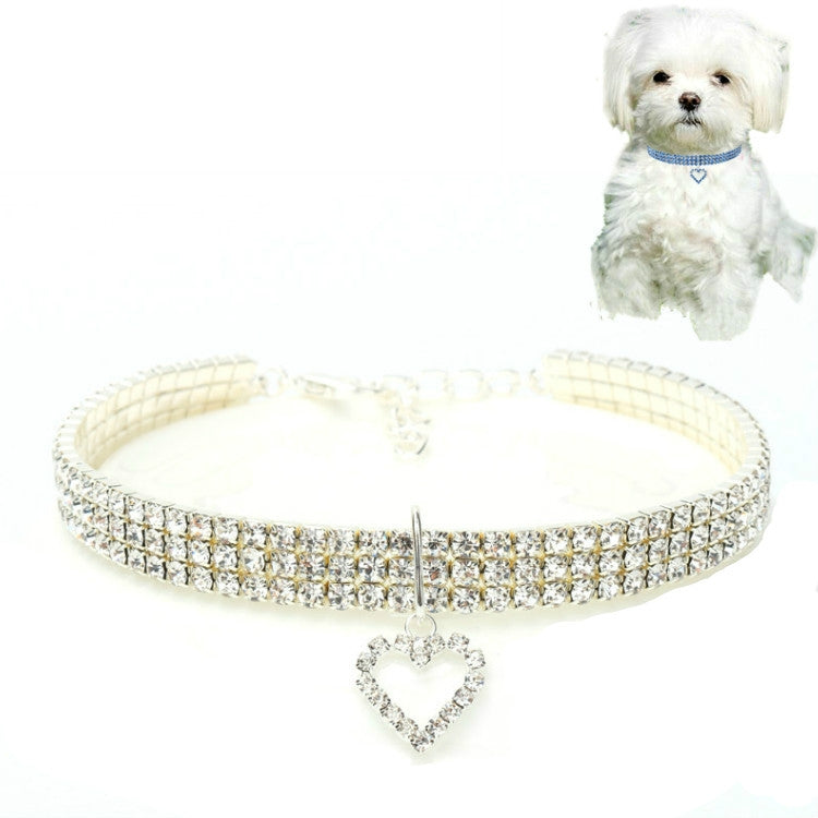 Set 2 collari elastici per cani e gatti S M L