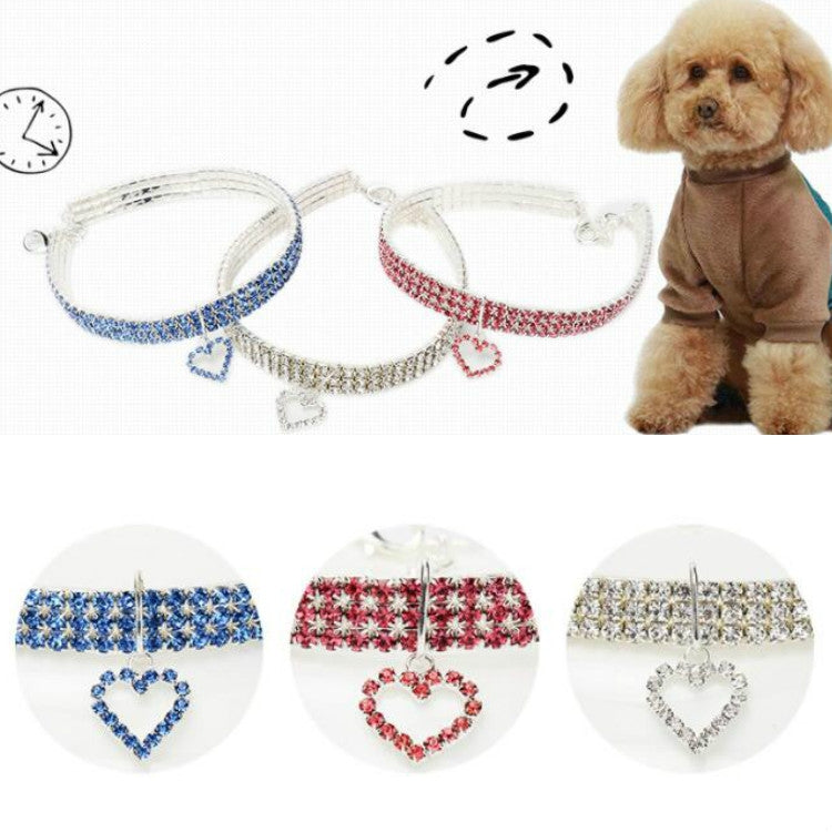 Set 2 collari elastici per cani e gatti S M L