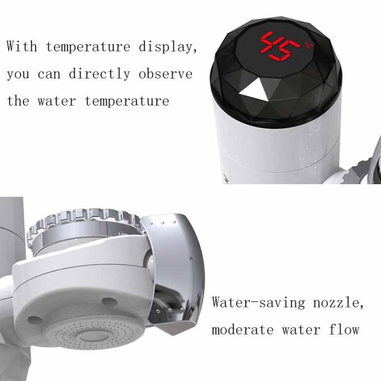Connessione rubinetto acqua calda elettrica Zoosen 3000W