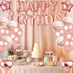 Set decorazioni palloncini oro rosa per feste