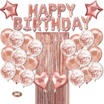 Set decorazioni palloncini oro rosa per feste