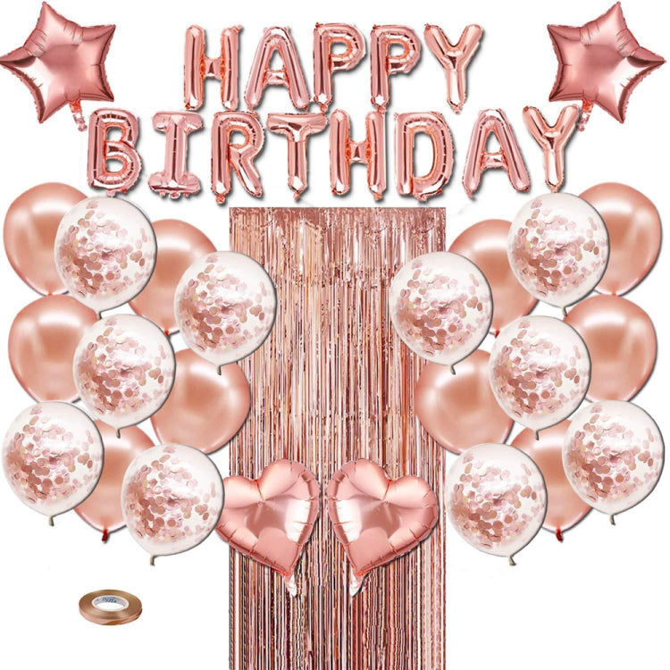 Set decorazioni palloncini oro rosa per feste