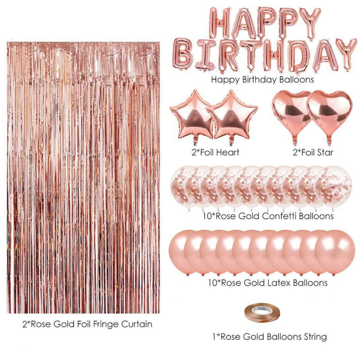 Set decorazioni palloncini oro rosa per feste