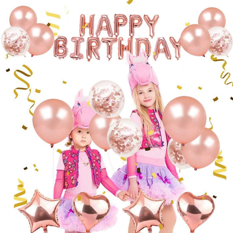 Set decorazioni palloncini oro rosa per feste
