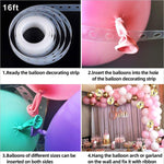 Set decorazioni palloncini rosa per festa compleanno