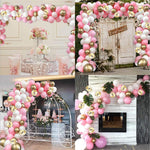 Set decorazioni palloncini rosa per festa compleanno