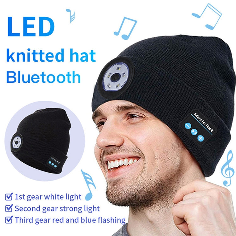 Cappello Bluetooth 5.0 con illuminazione LED per pesca notturna