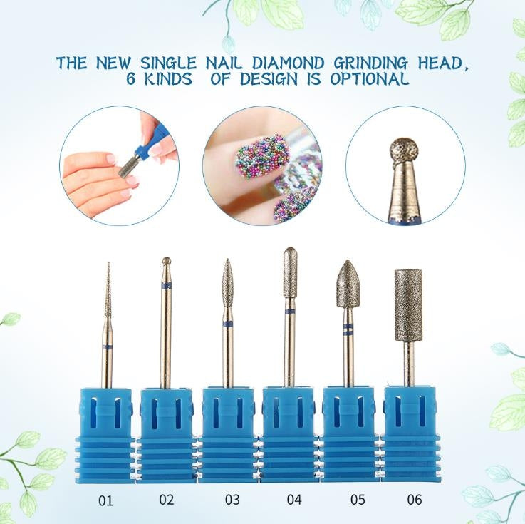 Set 3 teste abrasive in acciaio inox per manicure e pedicure - immagine 3