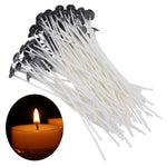 Set 2 stoppini per candele in cotone intrecciato da 15 cm