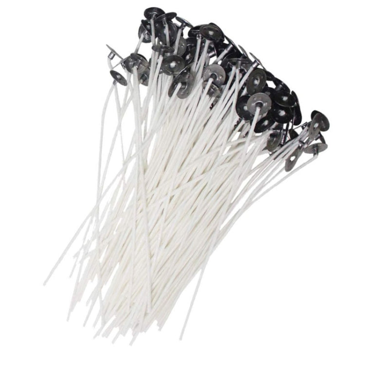 Set 2 stoppini per candele in cotone intrecciato da 15 cm - immagine 2