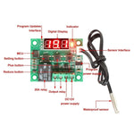 Termostato digitale W1209 12V DC con custodia acrilica - immagine 6
