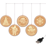 Luci a stringa LED USB per decorazioni natalizie 20cm