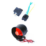 Allarme auto universale 12V con suono e luce e doppio telecomando