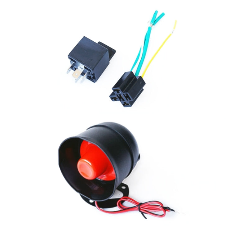 Allarme auto universale 12V con suono e luce e doppio telecomando