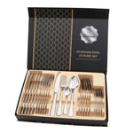 Set posate da bistecca 24 pezzi in acciaio inox