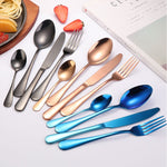 Set posate da bistecca 24 pezzi in acciaio inox