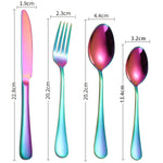 Set posate da bistecca 24 pezzi in acciaio inox