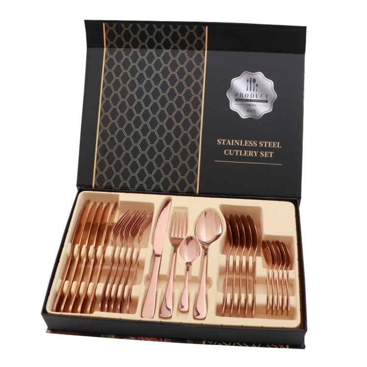 Set posate da bistecca 24 pezzi in acciaio inox