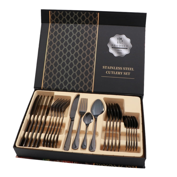 Set posate da bistecca 24 pezzi in acciaio inox
