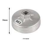 Chiave rimozione filtro olio 74 mm 14 flauto per auto
