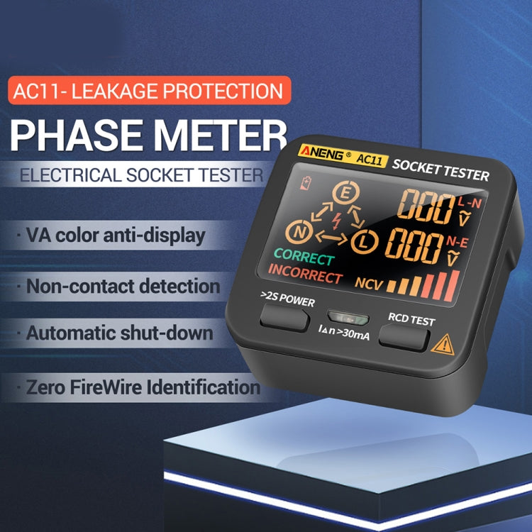 ANENG AC11 Tester digitale per presa e filo di terra