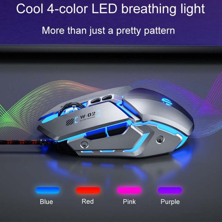 Mouse cablato Inphic PW2 4000 DPI 6 tasti programmabili